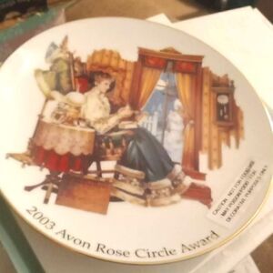 2003 Avon Rose Circle Collectable Award Plate